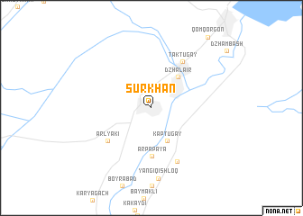 map of Surkhan