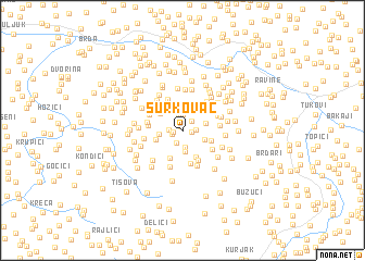 map of Šurkovac