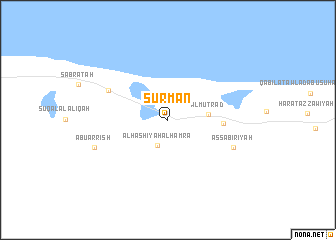 map of Şurmān