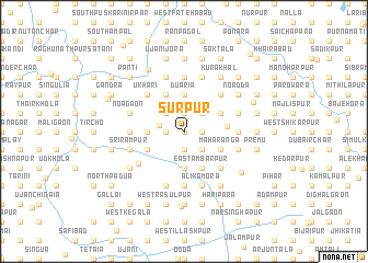 map of Surpur
