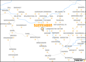 map of Sūrrehbān
