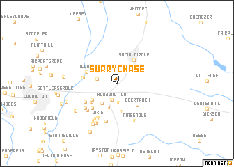 map of Surry Chase
