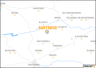 map of Sŭrtsevo