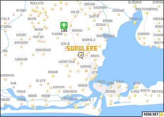 map of Suru Lere