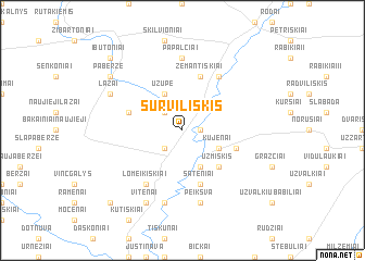 map of Surviliškis