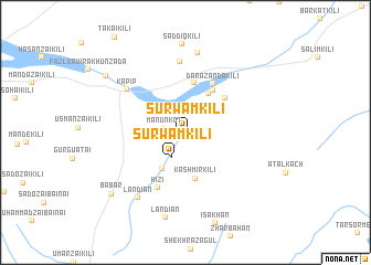 map of Surwām Kili