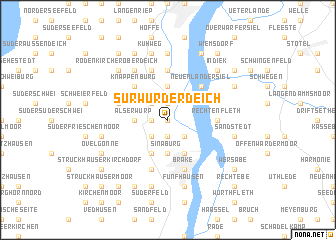 map of Sürwürderdeich