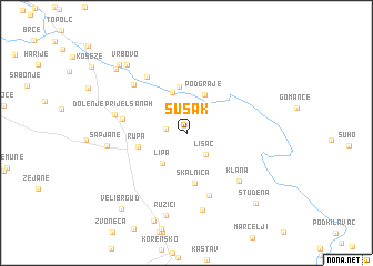 map of Sušak