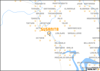 map of Susanita