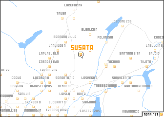 map of Susatá