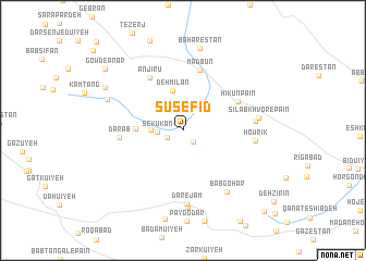 map of Sūsefīd