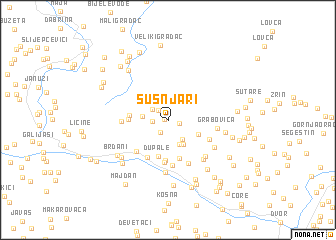 map of Šušnjari