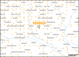 map of Süßegg