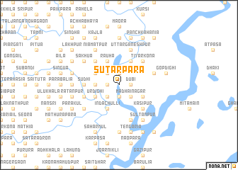 map of Sutārpāra