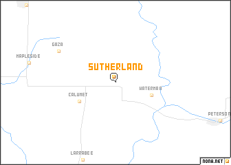 map of Sutherland