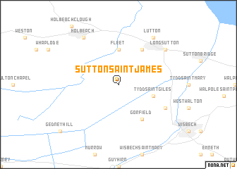 map of Sutton Saint James