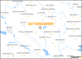 map of Suttons Corner