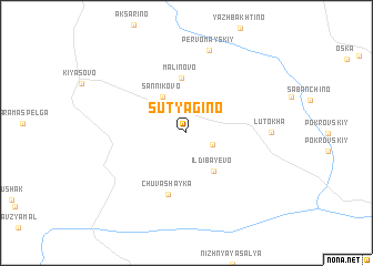 map of Sutyagino