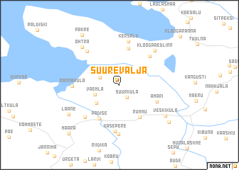 map of Suurevalja