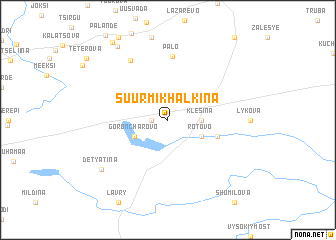 map of Suur Mikhal\