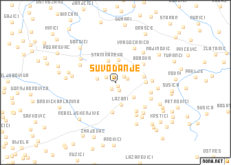 map of Suvodanje