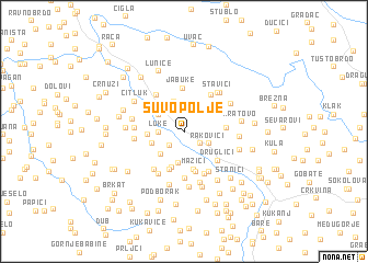 map of Suvo Polje