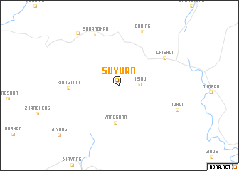 map of Suyuan