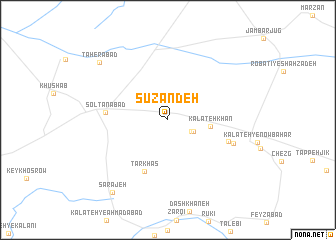 map of Sūzandeh