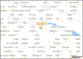 map of Šváby