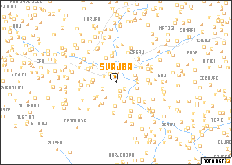 map of Švajba
