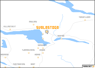 map of Svalastoga