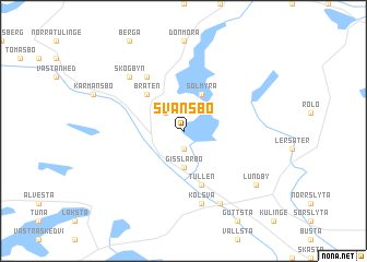 map of Svansbo