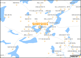 map of Svanskog