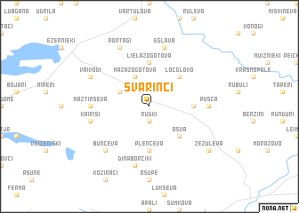 map of Svarinči