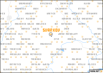 map of Svárkov