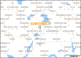 map of Svartabäck