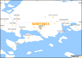 map of Svartbäck