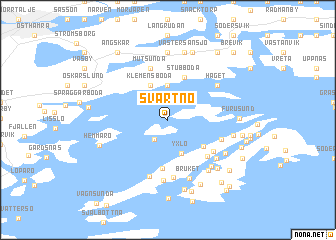 map of Svartnö