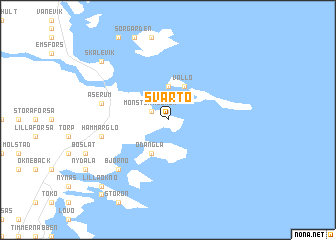 map of Svartö