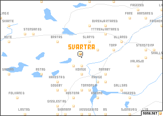 map of Svartrå