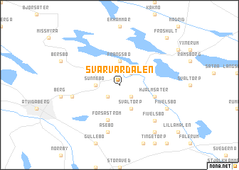 map of Svarvardalen