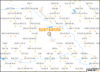 map of Svatá Anna