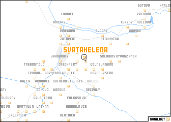 map of Svätá Helena