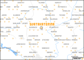 map of Svatá Kateřina