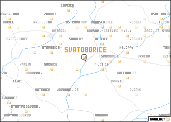map of Svatobořice