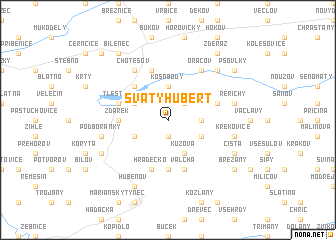 map of Svatý Hubert