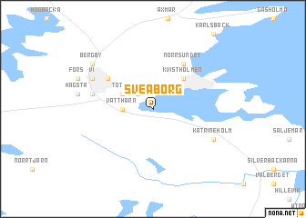map of Sveaborg