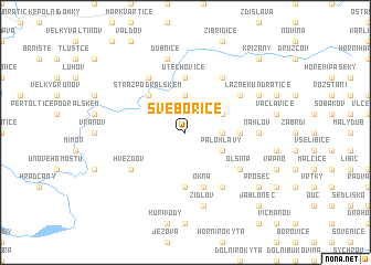 map of Svébořice