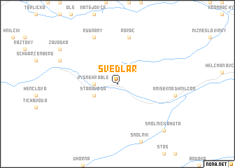 map of Švedlar