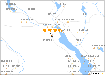 map of Svenneby